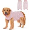 DoggieKit Body Post Operatorio Cane Femmina Tutina Post Operatoria Cane Body Chirurgico per Cani Maschio Tuta Recupero per Cani di Ferite Addominali, Anti-Leccamento (Rosa-coniglio, 3XL)