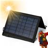 Jadeshay Pannello Solare,15W Caricatore Solare Portatile IP67 con USB 2 porte Pannello Solare Pieghevole a Ricarica Rapida per Campeggio Mobile Fotocamera