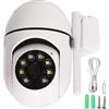 Lazmin112 Telecamera di Sicurezza Wireless per Esterni, WiFi 1080P, Visione Notturna HD, Interfono Vocale Bidirezionale, Rilevamento del Movimento, Telecomando, Avvisi in Tempo Reale