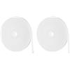 QUARKZMAN 2pz Nastro per Piante da Giardino 33ft 25/64 in Nylon Bianco | Legami per Piante Riutilizzabili, Cinghia per Legare Piante per Giardino Casa Ufficio