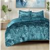 Comfort Spaces Juliette Luxe Set di biancheria da letto in velluto lussureggiante con retro in morbida microfibra spazzolata, set di biancheria da letto per tutte le stagioni, morbido set di