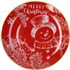 Tognana Snowman, Piatto panettone 31 cm, porcellana, rosso