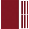 PATIKIL Tessuto per Biliardo 8ft, Feltro per Tavolo Biliardo Professionale con 6 Strisce Panno, Accessori Ricambio in Panno Biliardo per Bar Club, Rosso