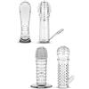 BDSMAGE Sex Toys per uomini, 4 pezzi guaina per pene, Sex Toys per coppie con guaina per pene, polsini trasparenti per pene,per l'ingrandimento del pene，set di sex toys per uomini