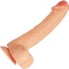 BDSMAGE 23CM Dildo anale realistico Giocattolo sessuale erotico con ventosa per donne sole, Dildo giocattolo per donne estremamente duro, sessuale per stimolazione della prostata (Colore della carne)