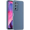 HULLIN Custodia per Telefono in Silicone Colorato, Adatta per Samsung Galaxy A54 5G (6.4) - Grigio lavanda
