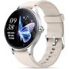 ZOSKVEE Smartwatch Donna Uomo, 41mm Fitness Tracker, Rispondi/Inizia Chiamate, Monitoraggio del Battito Cardiaco/Lo Stress/Sonno, Assistente Vocale AI, IP68 Impermeabile, Calcolatrice, Calendario