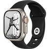 DONEGANI SB per Cinturino Apple Watch 40mm 44 mm 46mm 42mm 45mm 41mm 38mm 49mm Se Ultra 2 Serie 10 9 8 7 6 5 4 3 Band Bracciale Sport Silicone, Nero