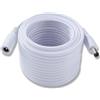 KUOQIY 10m 5.5x2.1 mm 24V 12V Cavi di Prolunga per Alimentazione DC, DC Cavo Estensione Maschio a Femmina 22AWG, per Telecamera Sicurezza CCTV, DVR, Bianco