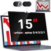 ZOEGAA Filtro Privacy da 15 pollici per Surface, Schermo Protettivo Magnetico Rimovibile per Surface Laptop 3/4/5