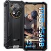 OUKITEL WP28 Rugged Smartphone (2023), 15(8+7) GB+256GB, 10600mAh Telefono Indistruttibile Android 13, 6.52 Cellulare Antiurto con 48MP Fotocamera, 4G Dual SIM, Impermeabile IP68, NFC/GPS/OTG