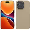 kwmobile Custodia Compatibile con Apple iPhone 16 Pro Cover - Back Case per Smartphone in Silicone TPU - Protezione Gommata - crema