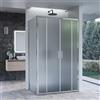 Olimpo Docce Box doccia a due lati 70x170 80x170 opaco 6mm h195 agata