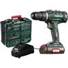 Parkside Trapano avvitatore a batteria X20V PABS 20-Li, con 2 batterie agli ioni di litio, accessori 73 pezzi