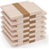 WISYOK 600PZ Bastoncini Legno, Abbassalingua Legno Sterili, Stecchi Gelato Naturale, Bacchetti Gelato per Lavoretti, Legnetti Lollipop, Bastoncini per Ceretta - 114x9x2mm