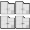 Bibemorol Filtro HEPA per Roborock Saros 10/G30, filtro di ricambio lavabile, accessorio per aspirapolvere robot, filtro aspirapolvere, 4 pezzi