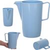 KADAX Brocca da 2 l, in plastica, caraffa per acqua con manico, caraffa per acqua e succo, caraffa per acqua, caraffa per succhi di frutta, brocca per succhi (blu, 2 litri)