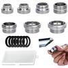 FORMVERSITY 7 Aeratore Rubinetto Cucina Adattatore, FORMVERSITY Adattatore Rubinetto Kit, Adattatore Rubinetto Canna Acqua, Filtri Rubinetti Lavandino Adattatore per Aeratore Rubinetto Cucina e Bagno
