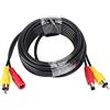 Dioche Cavo Video 5 M/10 M/15 M/20 M RCA + CC Monitoraggio Telecamera Analogica Cavo di Alimentazione Audio Video Cavo di Prolunga per Telecamera di Sorveglianza(5M)