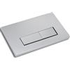 Generico Placca di attivazione comando Pulsante di scarico Accessorio per cassetta WC Compatibile con Geberit Sigma01, UP300 e UP320, funzione a doppio scarico(Grigio Argento)