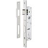 THIRARD - Serratura Infilare a Cilindro per Carpenteria Metallica - Asse 25 mm - Bordi Quadrati - Zincato - Cassa Acciaio - Frontale Inox - Scrocco Lega Nichelata - Controparte Inox - Grigio