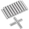QUARKZMAN 25Pz 5mm x 25mm Perni per Mensole, Pioli per Mensole, Perni Supporto per Mensole Regolabili, Elementi Fissaggio in Acciaio Inossidabile Argento (0.19 x 0.98 Pollici)