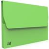 Oxford - Set di 10 buste VIP, 24 x 32 cm, in carta kraft, spessore 240 g, capacità 200 fogli, colore: verde acceso