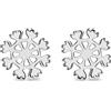 Tuscany Silver Orecchini a perno fiocco di neve da donna in argento sterling