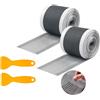 Auriselle 2 pezzi 10 cm*5 m Filtro per scarico doccia, filtro capelli monouso Raccoglitore lavandino Spatola in plastica Canaletta Vasca da bagno Maglia fine Adesivi Può essere tagliato su misura