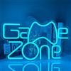 RuCvixkt A Dan Game Zone Neon Segno,Game Neon Segno per Gamer Room Decor,Gaming Signs per Teen Boys Room Decor con USB Alimentato per Game Room,Camera da letto,Segni Led Regali