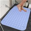 ZAHDMA Tappeto Doccia Antiscivolo 90x60cm,Tappetino Doccia Antiscivolo con Ventose e Fori di Drenaggio,Lavabile in Lavatrice,per Vasca e Bagno,Blu
