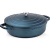 Westinghouse PERFORMANCE SERIES Padella con coperchio, grande padella da 28 cm, per piani cottura a induzione e tutti i piani cottura, padella rivestita con manico, bordo alto, lavabile in