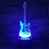 SISYS Lampade 3D Illusione Ottica Luce Notturna, Deco Lampada LED da Tavolo Illuminazione Luce di Notte 7 Colori Controllo Tattile Lampada Decorazione da Comodino con Cavo USB, Chitarra