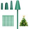 Starbover Supporto per puntale per albero di Natale, adatto a tutti i tipi di base, per decorazioni di Natale, Halloween, decorazioni per albero di Natale, stella, puntale per angelo, festival, verde