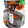 SMASHI BURGER SMASHI® Kit Smash Burger Professionale - Pressa Hamburger in Acciaio Inox 304 Certificato EU | Espátola, Pressa, 50 Fogli Antiaderenti | Il Kit Autentico per Smash Burger