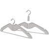 HOMPLEMENT - Grucce Salvaspazio - 40 pezzi - con Gancio Regolabile - Attaccapanni - Made in Italy - Appendini Armadio - Organizer Armadio Salvaspazio - Appendiabiti (40 pezzi, Grigio)