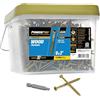 Power Pro 967788 Viti per legno, n. 9 x 3, viti per ponte esterno premium, resistenti alla ruggine, bronzo rivestito in resina epossidica, vasca da 2000 pezzi