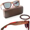 Orbitree - Occhiali da sole con montatura in legno per uomo e donna. 100% legno d'acero