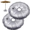 mizikuu 2 Pezzi Sacchetto del Peso Dell'Acqua Rotondo, 37cm Borsa Pesi Base Ombrellone può Contenere 3L di Acqua Porta per Sacca d'Acqua Portatile Pieghevole Bandiera per Spiaggia Patio Tenda Terrazzi