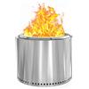 Onlyfire Braciere Senza Fumo, Focolare Portatile in Acciaio Inossidabile per Falò per Legna da Ardere e Fornello da Campeggio a Basso Fumo per Campeggio Picnic Esterni Barbecue Escursioni, Ø 48,5 cm