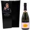 Zeus Party Elegante cassetta da Champagne Magnum 1,5 Litri in legno laccato nero, Personalizzabile sia con testo che con foto, Ottima ed Esclusiva idea regalo (Veuve Clicquot Rosè)