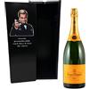 Zeus Party Elegante cassetta da Champagne Magnum 1,5 Litri in legno laccato nero, Personalizzabile sia con testo che con foto, Ottima ed Esclusiva idea regalo (Veuve Clicquot)