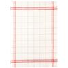 Coucke Torchon Uni en Lin, EGR Strofinaccio, Cotone, Rosso, 50 X 75 cm