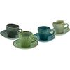 Creatable, 23696, serie Nature Collection, set di stoviglie da 8 pezzi, in gres porcellanato, lavabile in lavastoviglie e microonde, produzione di qualità, 10 centilitri