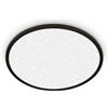 BRILONER - Plafoniera LED, cielo stellato, luce bianca neutra, lampada soffitto, plafoniere da soffitto, plafoniera camera da letto, plafoniere, lampadario soffitto, 37,5x4,5 cm, nero