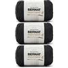 Bernat Macrame - Gomitolo di filato super voluminoso, per lavori a maglia/uncinetto, 250 g, colore: nero