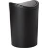 Superio Modern Bathroom Trash - Pattumiera da bagno, colore: Nero