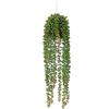 Flair Flower Senecio - Pianta artificiale sospesa su sfera di muschio, piante grasse realistiche con gancio sospeso, 51 cm, decorazione per interni ed esterni, facile da pulire e durevole
