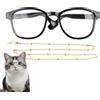 demaxiyad Occhiali per travestimento per cani, occhiali da vista con catena, per cosplay di animali domestici, per interni ed esterni, per giochi di ruolo, gattini, travestimenti fotografici