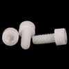 LBGFXPZZB Viti a esagono incassato in nylon Vite a testa esagonale in plastica Bulloni a brugola Bianco M3 M4 M5 M6 M8-M8x40,10 pezzi